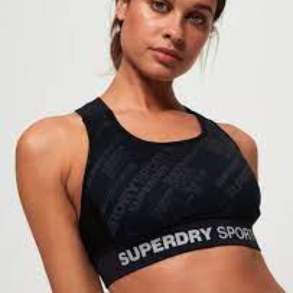NWT SuperDry Sport 2 Bras Size 6 - Picture 1 of 5